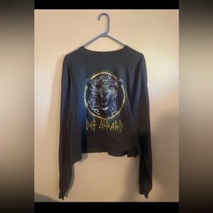 M & O Gold Def Leppard Long Sleeve Women’s Shirt XL